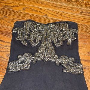 Free people black with beading dress